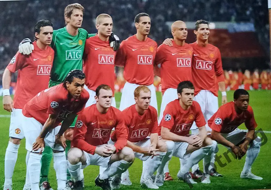 Manchester United 2008 poster from final match CHL