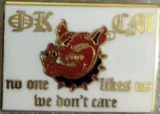 Значок Спартак Москва Кабан белый