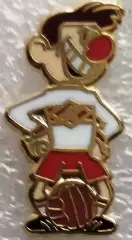 Значок СпартакМосква Футболист из мультика белый