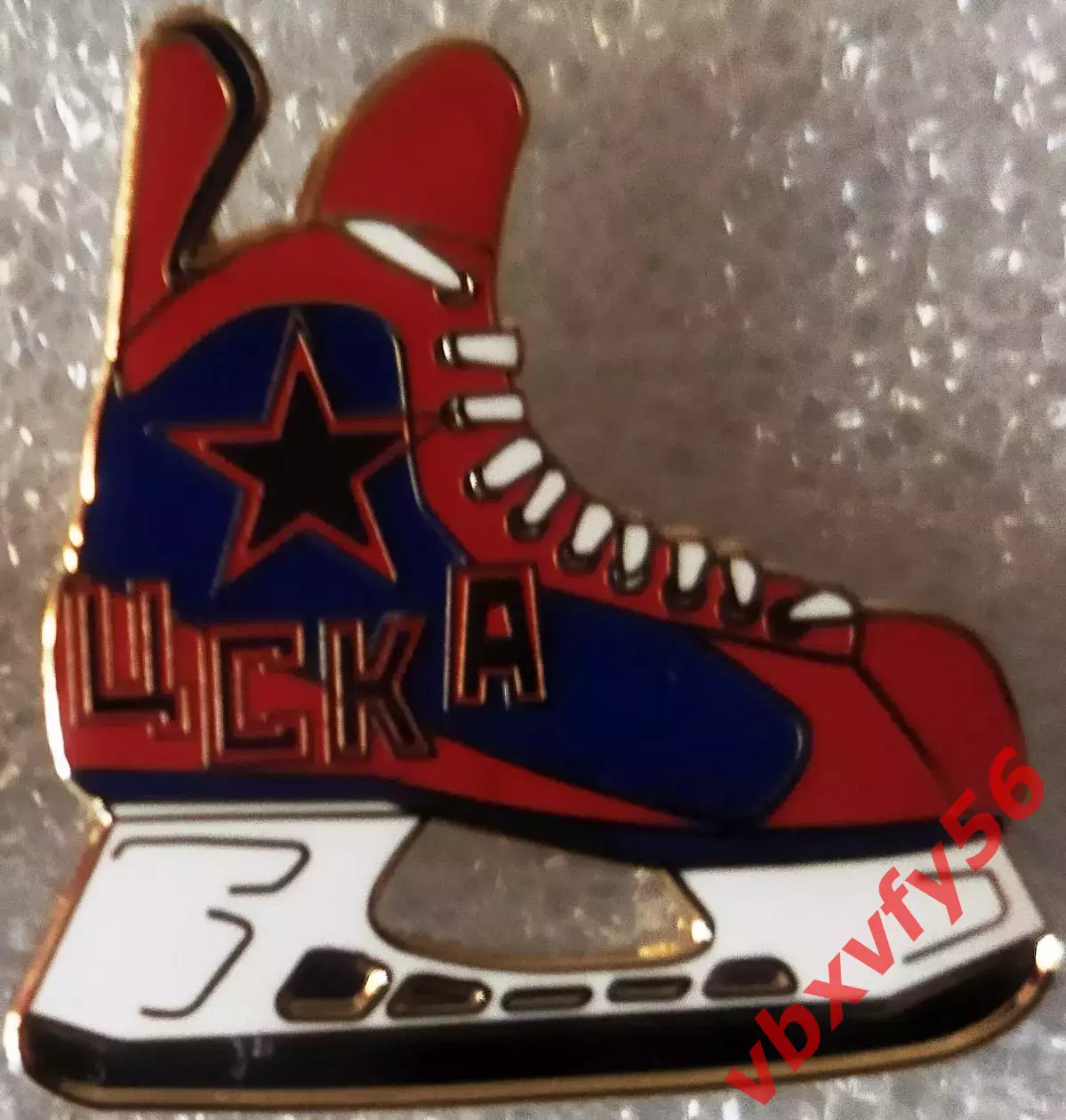 Значок ЦСКА Москва КОНЕК синий