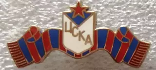 Значок ЦСКА Москва шарф белый