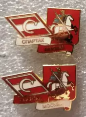 Значок Спартак(Москва)-Герб Москвы белый и красный