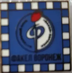 Значок Факел Воронеж квадрат 1.5 синий