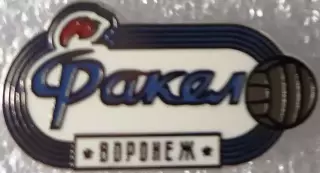 Значок Факел Воронеж стадион белый