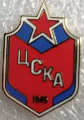 Значок ЦСКАМосква Эмблема хоккейная красная 1.5см