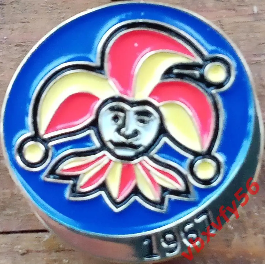 Значок Йокерит Хельсинки круг синий хоккей 1967