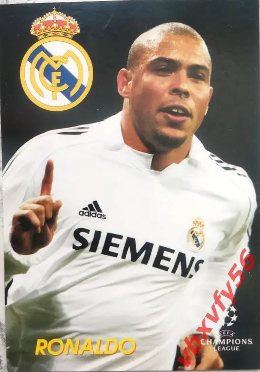 Открытка РОНАЛЬДО (Реал Мадрид Испания) (12) Эмоции футбола