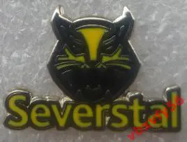 Значок СеверстальЧереповец сева с надписью