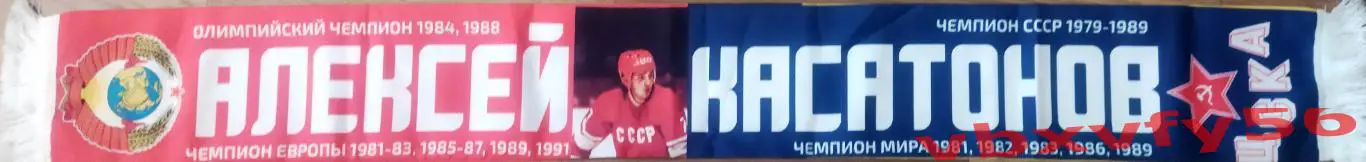 шарф Алексей Касатонов (ЦСКА) шелк 2