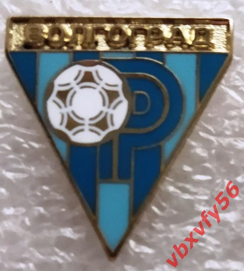 Значок РОТОР Волгоград Треугольник голубой