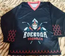 Майка хоккейка Воевода Подольск черная