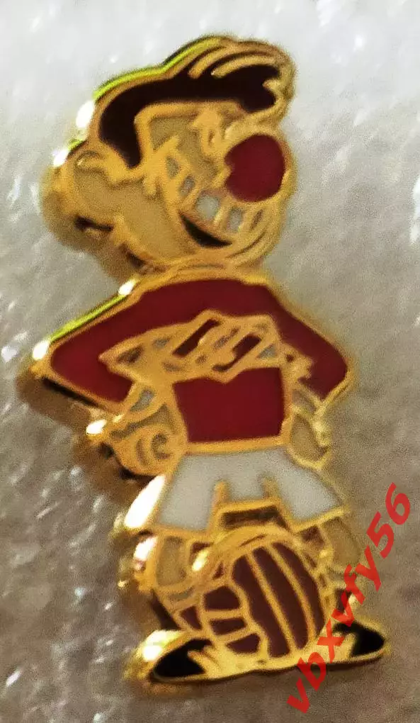 Значок СпартакМосква Футболист из мультика красный