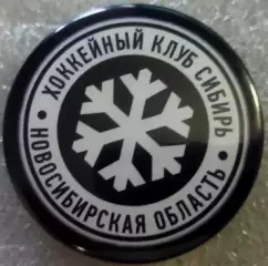 Значок Сибирь (Новосибирск) Круг закатный хоккей 2025
