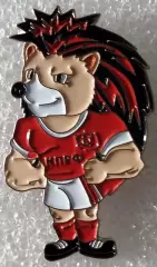 Значок мфкКПРФ Москва Ежик маскот мини-футбол