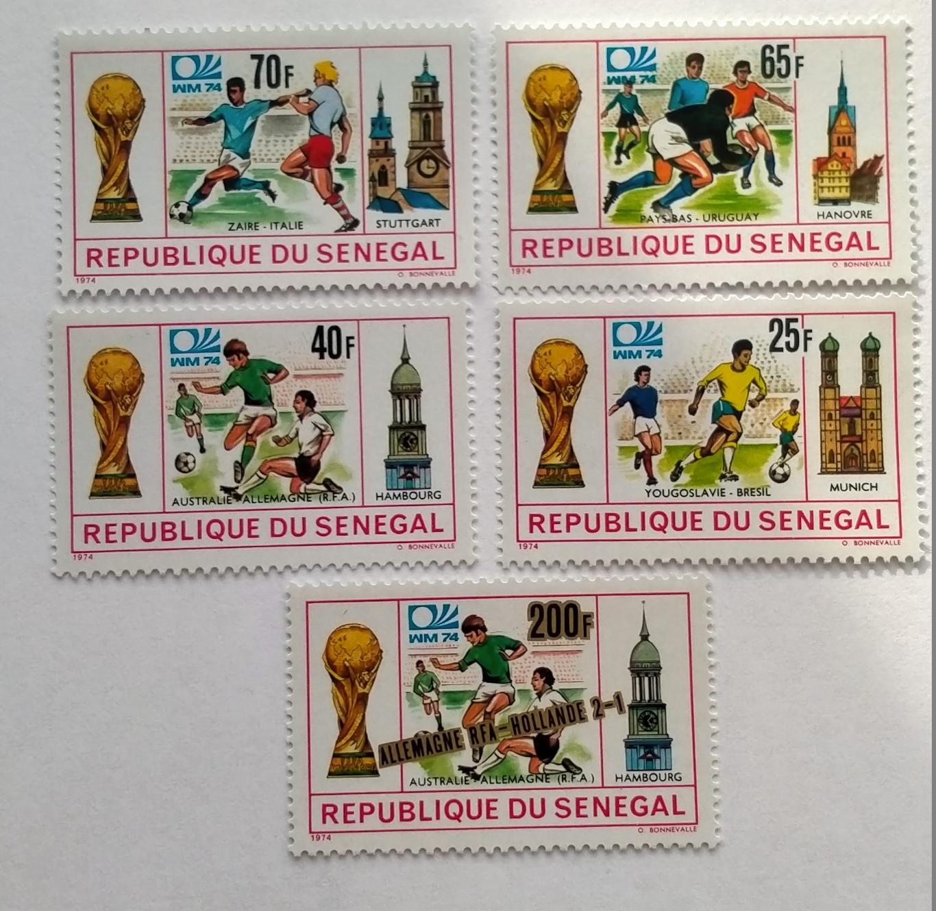 Футбол.Сенегал.1974г.Чемпион ат мира.