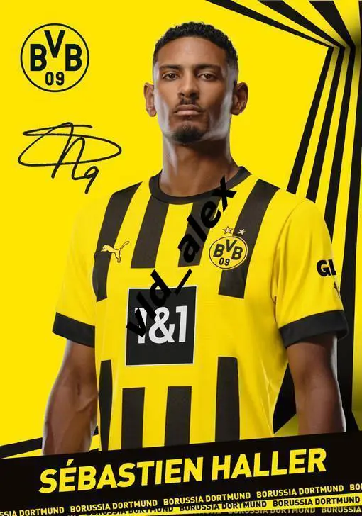 Автограф Себастьяна Аллера (Боруссия Дортмунд)