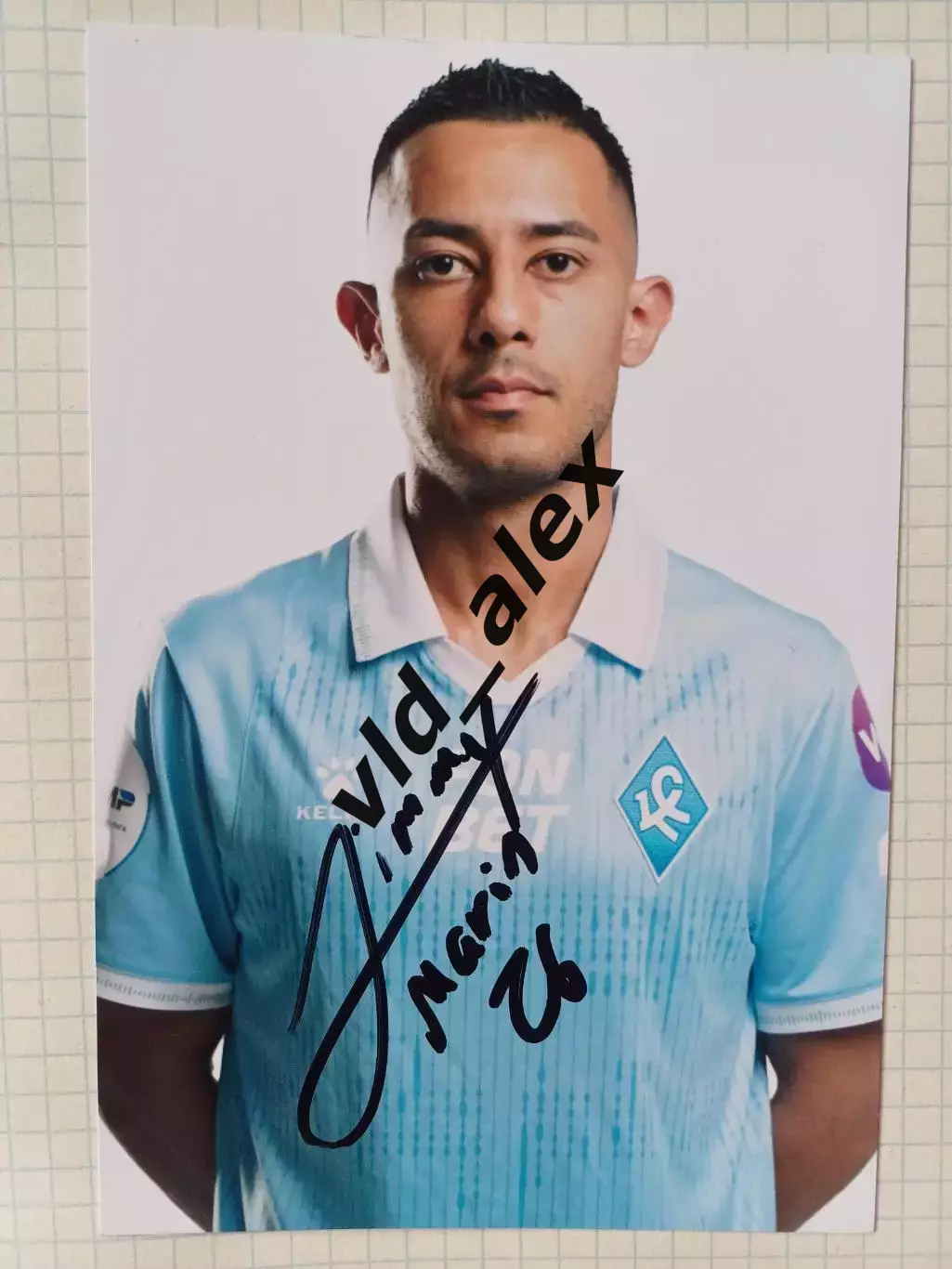 Автограф Джимми Марина (Крылья Советов)