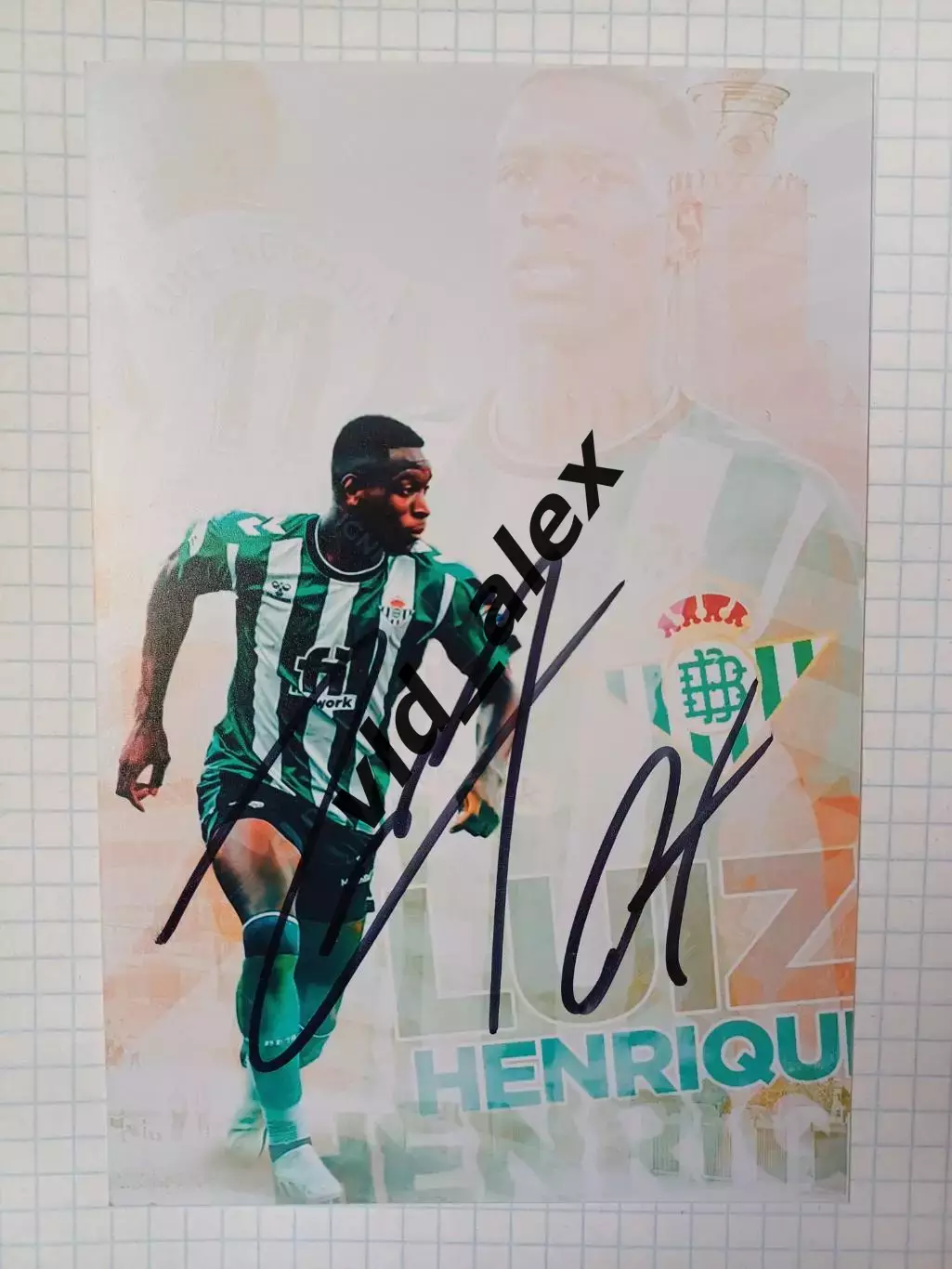 Автограф Луиса Энрике (Бетис)