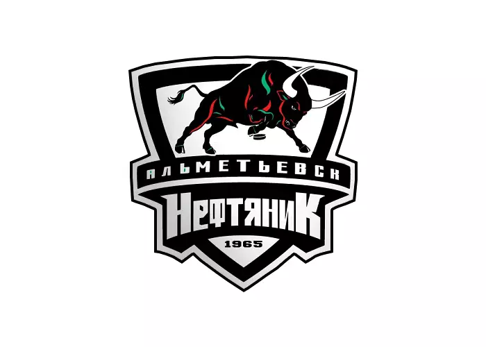 Официальная шайба лого ХК Нефтяник (г.Альметьевск) 3