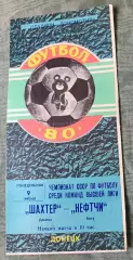 Программа Шахтер Донецк - Нефтчи Баку 09.06.1980