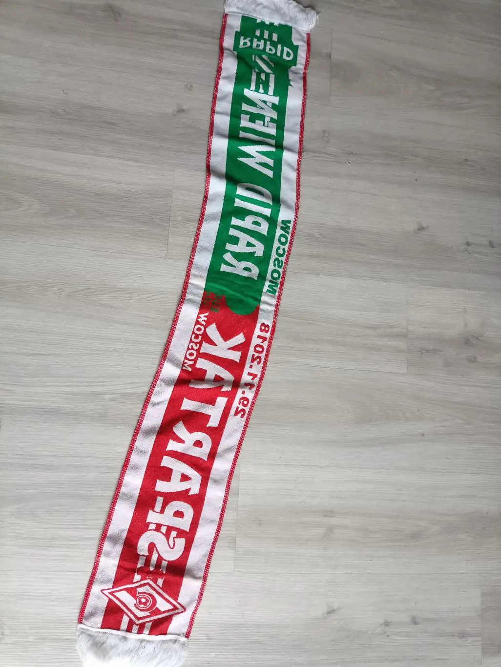 шарф матчевый футбол Спартак Москва - Рапид Вена 1