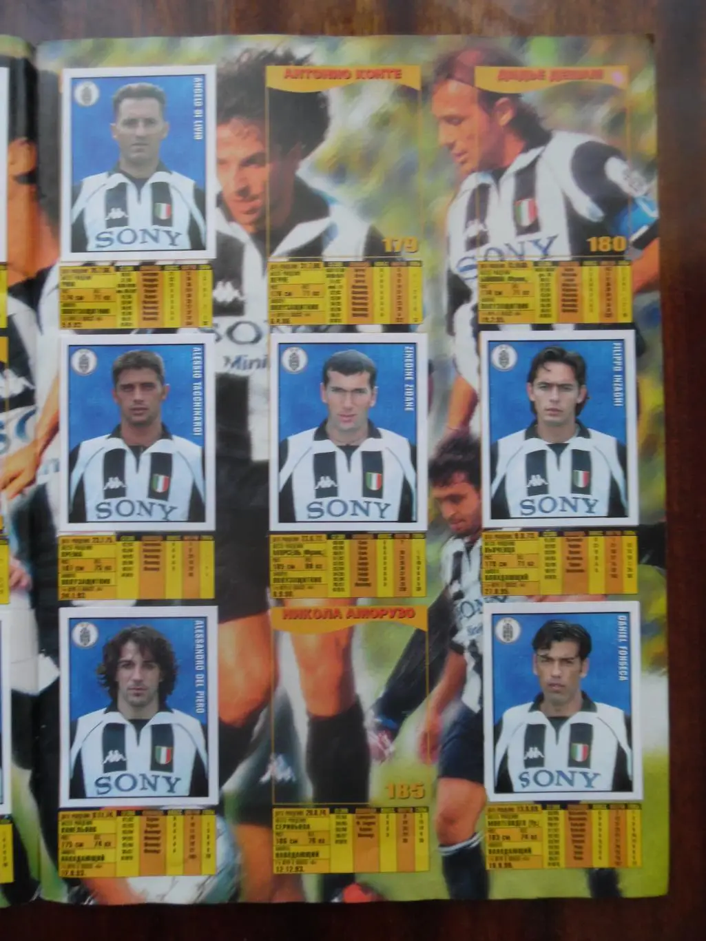 Журнал для наклеек «Итальянский футбол 98», Merlin 3
