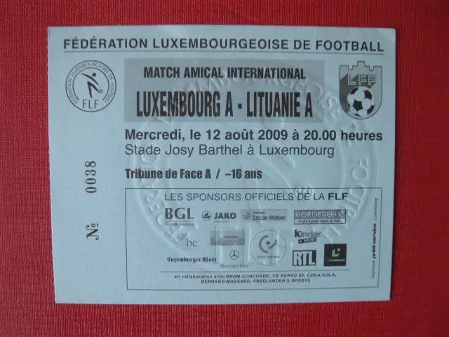 Люксембург - Литва 2009