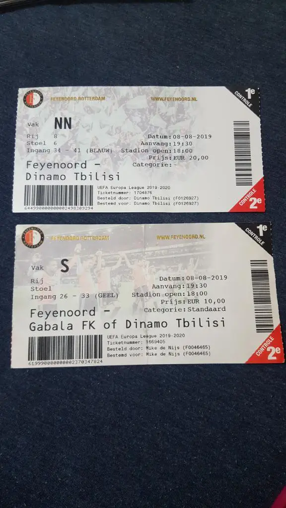 Фейеноорд - Динамо(Тбилиси) 2019