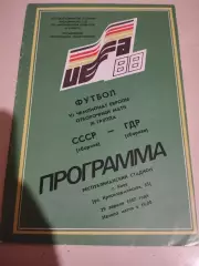 СССР - ГДР. 29.04.1987