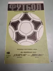 Спартак Москва - Динамо Киев. 19.10.1985