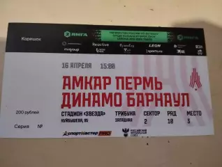 Амкар Пермь - Динамо Барнаул. 16.04.2022