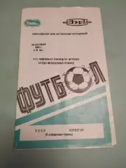 СССР - Норвегия. 29.10.1985