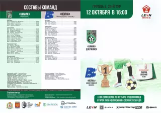 Предзаказ. Химик Дзержинск - Волна Нижегородская область. 12.10.2025