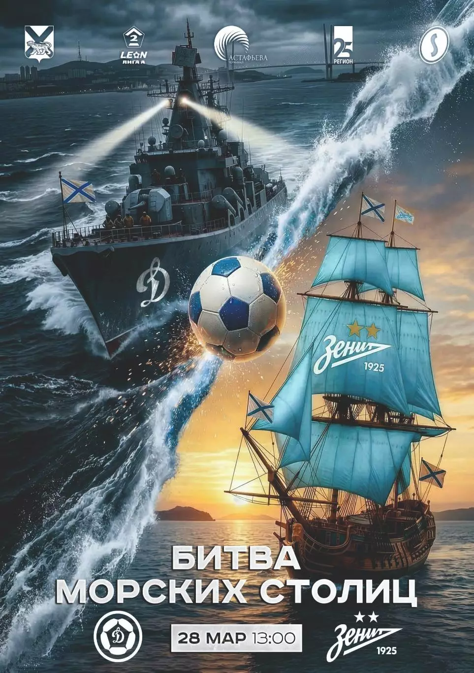 Предзаказ. Динамо Владивосток - Зенит-2 Санкт-Петербург 28.03.2026