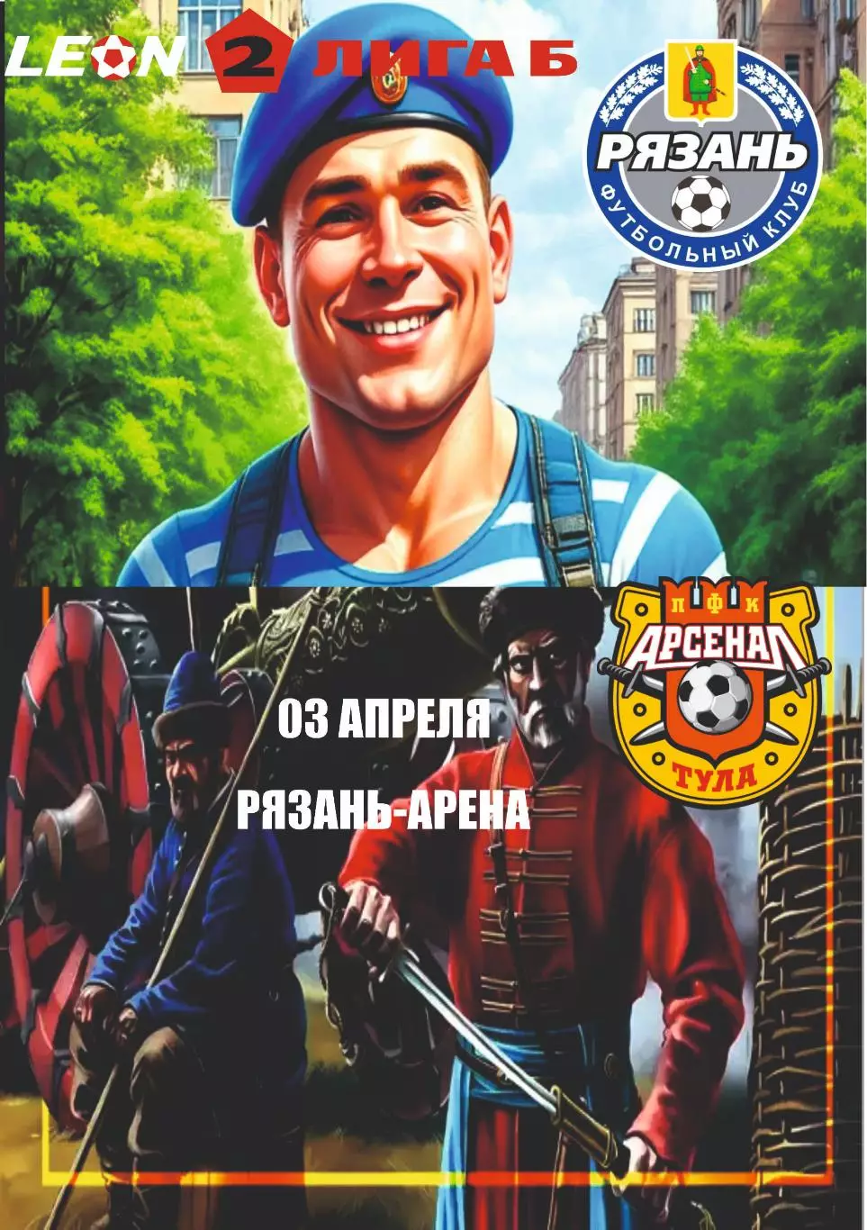 Предзаказ. Рязань - Арсенал-2 Тула. 03.04.2026