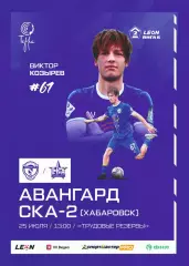 Предзаказ. Авангард Курск - СКА-Хабаровск-2. 25.07.2026