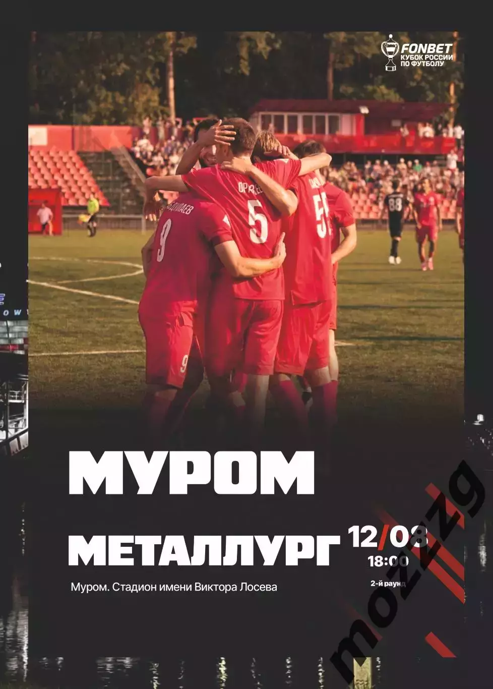Предзаказ. Муром - Металлург Липецк. 12.08.2026. Кубок России