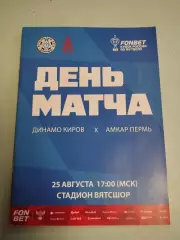 Динамо Киров - Амкар. 25.08.2026 Кубок России