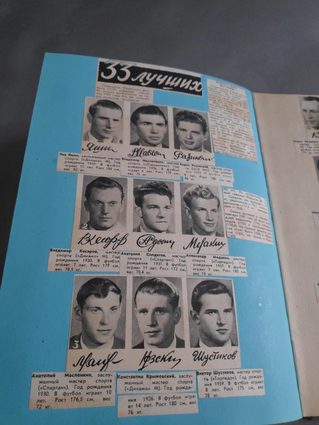 Еженедельник Футбол(Футбол-Хоккей) 1960г. 4