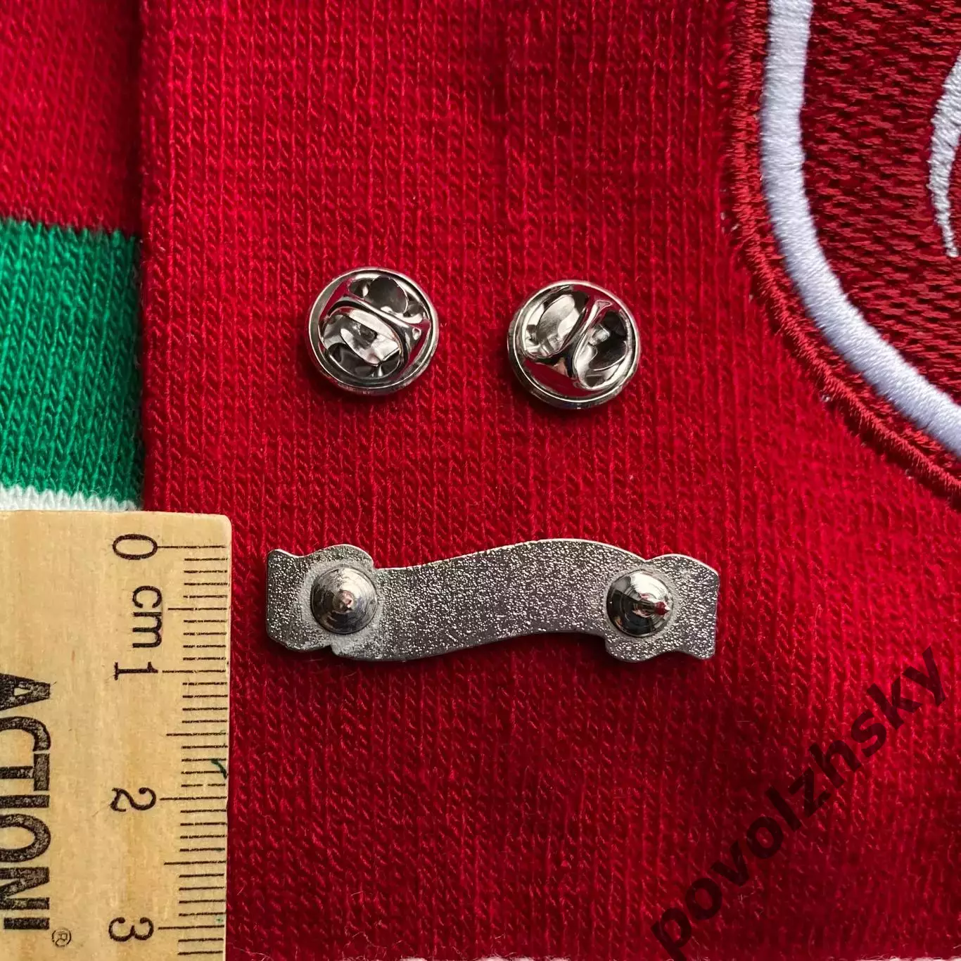 Значок ФК Рубин / Официальный / Шарф красно-зеленый / Казань 3