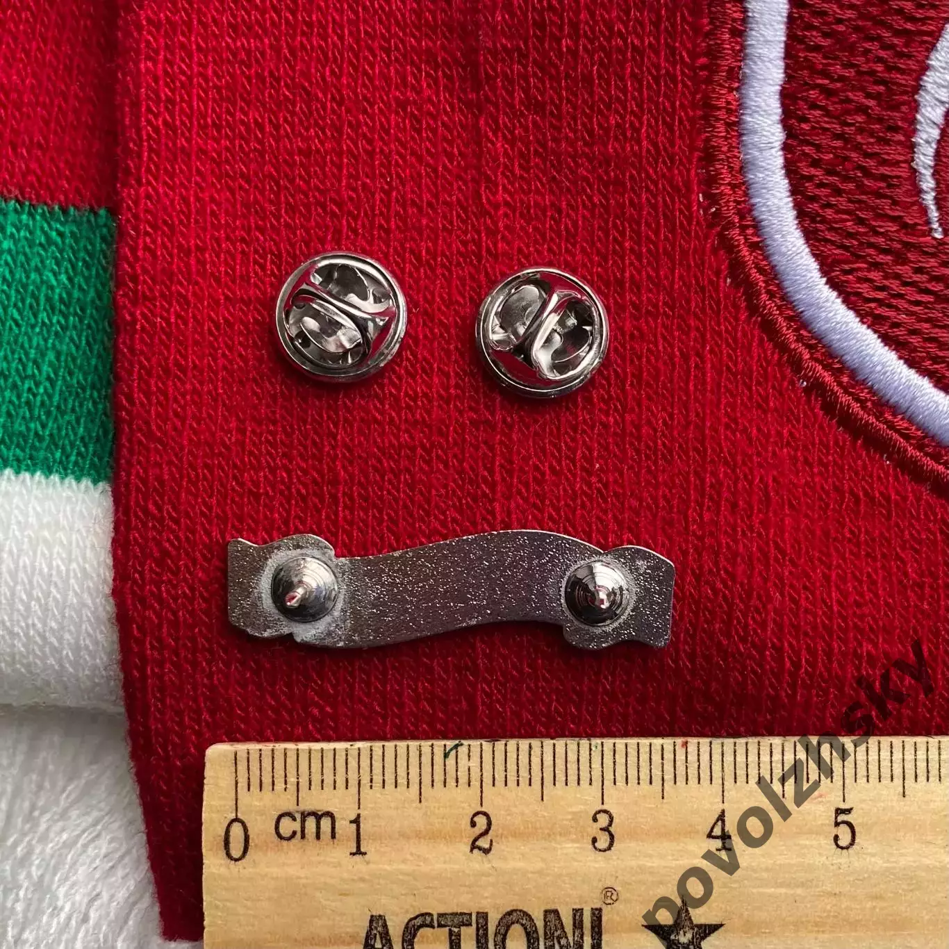 Значок ФК Рубин / Официальный / Шарф красно-зеленый / Казань 4