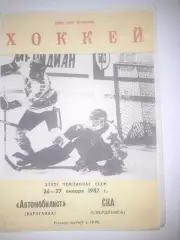 Автомобилист Караганда - СКА Свердловск 1987