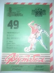Спартак Тамбов - Днепр Могилев 1986