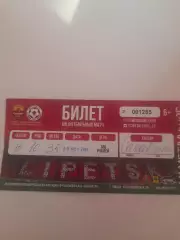 Металлург Липецк - Рязань 2019 билет