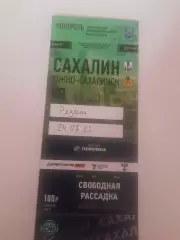 Сахалин Южно Сахалинск - Рязань 2022 билет