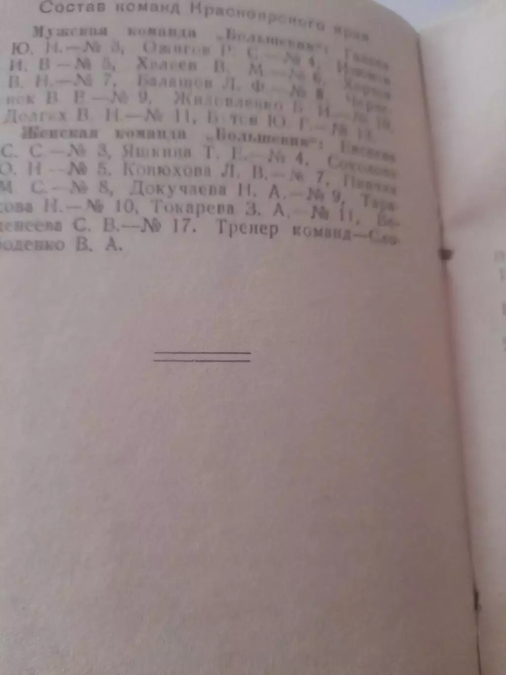 Сталинск / Новокузнецк 1950 турнир баскетбол 4