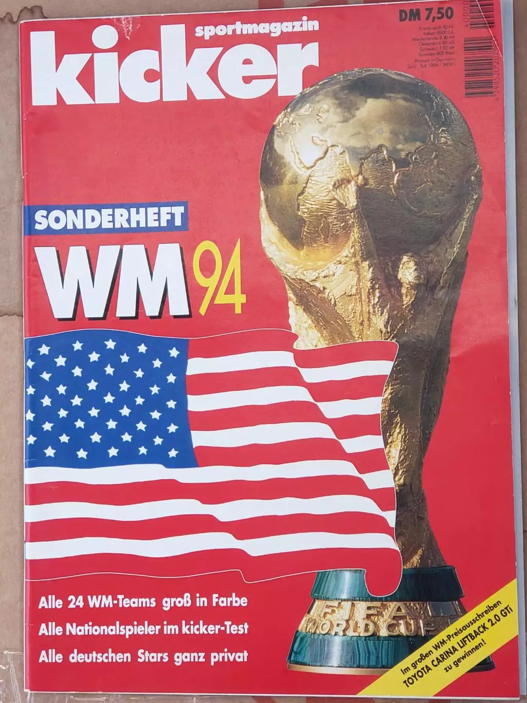 Футбольный журнал- KICKER WM 1994