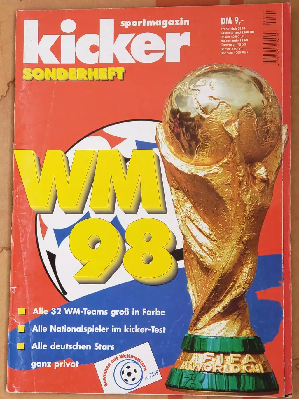 Футбольный журнал- KICKER WM 1998