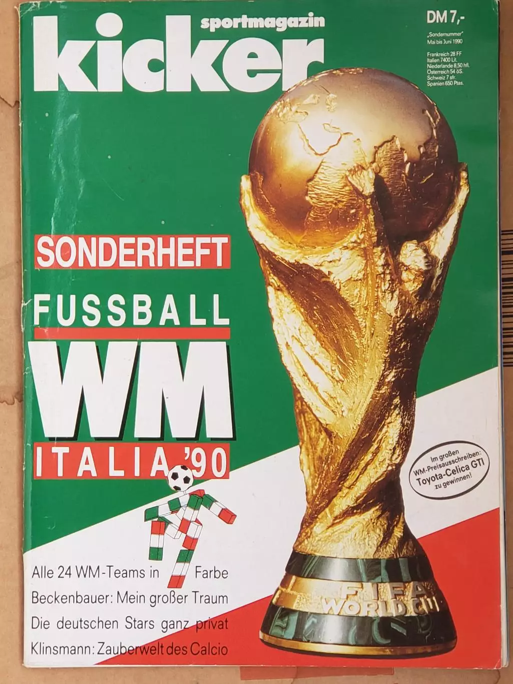 Футбольный журнал- KICKER WM 1990