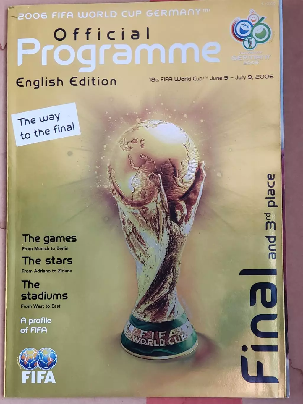 Официальная Программа ЧМ 2006 по футболу финал